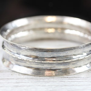 Vintage M Moore Sterling Silver 925 Signed Bracelet 1986 Designer 8.5 in