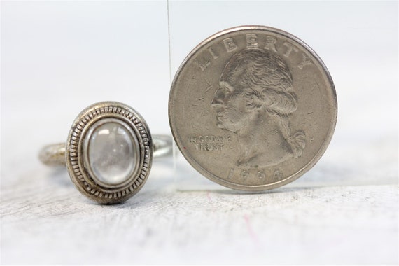 Vintage Bali Labradorite Sterling Silver 925 Ring… - image 7