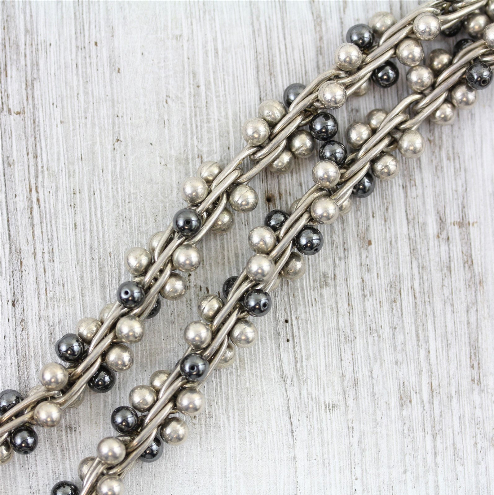 Vintage Mexico DNA Helix Sterling Silver 925 Necklace Big Bold - Etsy