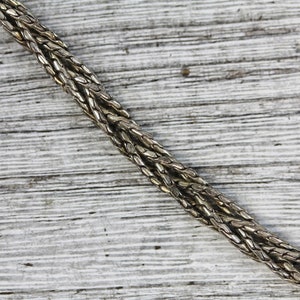 Vintage Sterling Silber 925 geflochtene Schlangenkette Armband 7 &quot;schönes Design