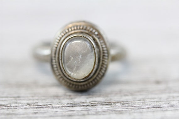 Vintage Bali Labradorite Sterling Silver 925 Ring… - image 2