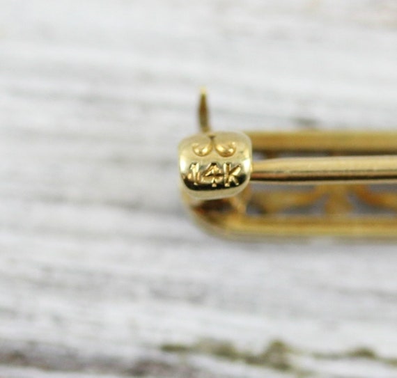 Antique Edwardian 14K Yellow Gold Montana Sapphir… - image 5