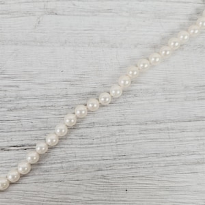 Vintage 6.2mm Pearl Bracelet 7.5&quot; 14K Gold Filigree Clasp Knotted Luxury Strand