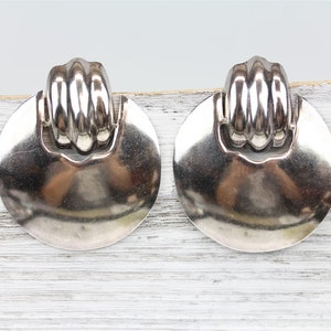 Orecchini vintage in argento sterling 925 del Messico, grandi, pendenti, di lusso