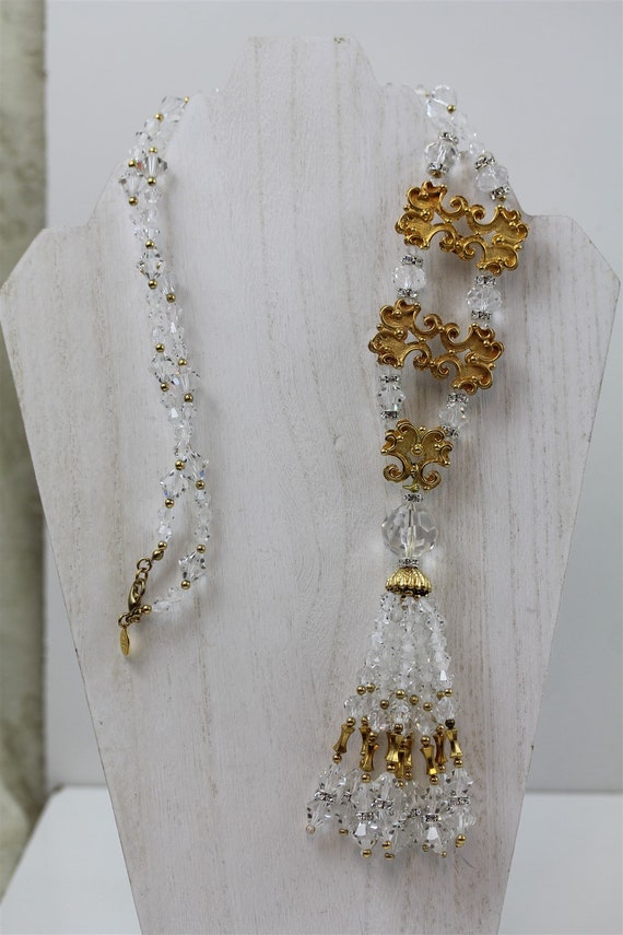 Vintage Lawrence Vrba Crystal Rhinestone Necklace… - image 9