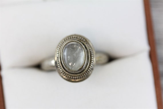 Vintage Bali Labradorite Sterling Silver 925 Ring… - image 1