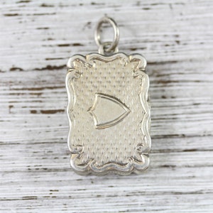 Antique English Vinaigrette 925 Sterling Silver Pendant Case Pretty