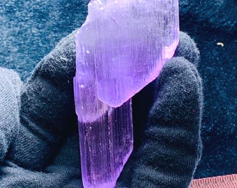 62 Grams Double Terminated Kunzite Crystal from Afghanistan