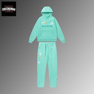 Mint Green Tracksuit – Hoodie and Joggers Set – Streetwear Outfit – Urban Fashion Unisex Loungewear