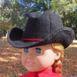 Cowboy Hat REINWEAR Sewing Pattern for 18 inch Dolls