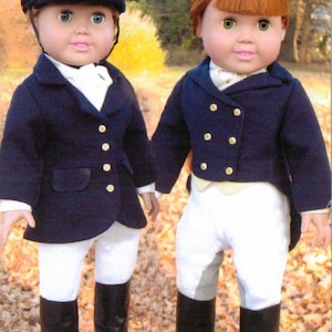 Dressage Equestrian Sewing Pattern for 18 inch Doll