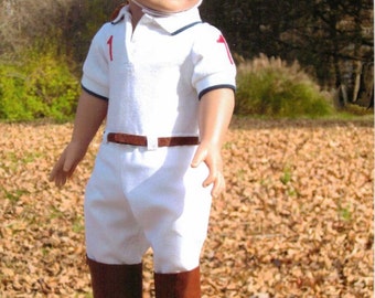 Polo Attire Equestrian Sewing Pattern for 18 inch Doll