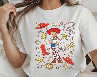 Jessie de Toy Story, vaquera del oeste, PNG – Diseño de personaje de vaquera (descarga instantánea)