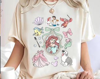 Retro The Little Mermaid Png, Princess Prince Png, Family Vacation Png, Family Trip Png, Vacay Mode Png, Magical Kingdom, Family Matching