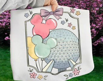 Retro Coquette Bow Disney Epcot png, Disney Trip png, Epcot World Tour 1982 png, Disneyworld Family Matching png, Disney Vacation png