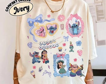 Coquette bow lilo and stitch PNG, disney stitch PNG, magic kingdom disneyland PNG, girly women disney trip design