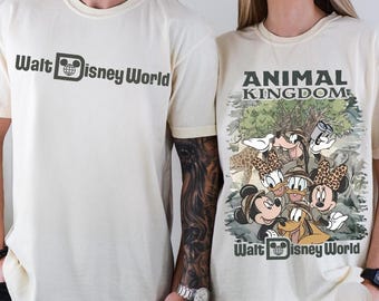 Comfort Color® Mickey and Friends Safari 2 Sided png, Disney Safari Mode png, Animal Kingdom Safari png, WDW Mickey png