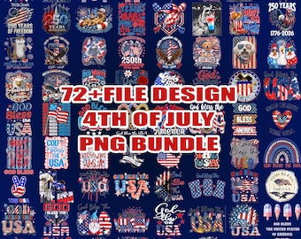 USA 250th Anniversary PNG Bundle, Cricut Digital Download, 1776-2026 America Design, Patriotic 4th of July Gift, We The People Design