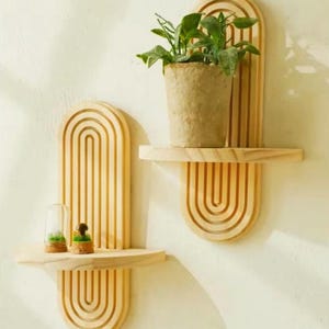 Wooden Wall Mounted Storage Shelf