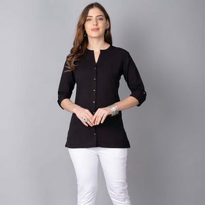 Solid Color Straight Kurti for Women | S to 5XL | Comfortable Daily Wear | Multiple Colors Available | Indian Ethnic Tunic