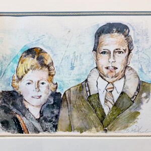 Artistic Memorial Painting/11x14 unFramed/Memorial Gift Idea/Memorial Gift/Sympathy Gift/Bereavement Gift/Personal Tribute/Artistic Tribute