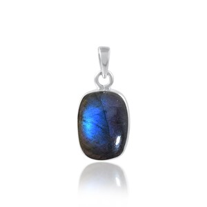 Natural Semi Precious Stone Lapis Lazuli With 925 Sterling Silver PEndant.
