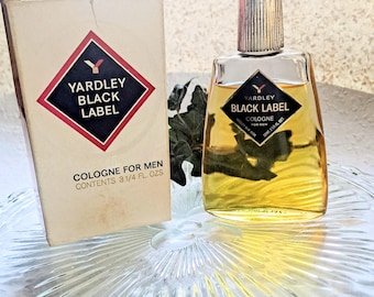 Vintage Yardley Black Label Cologne For Men with Box