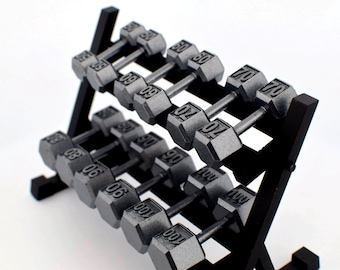 1/12 Scale Dumbbell Set – Miniature Gym Equipment for Action Figures & Dioramas