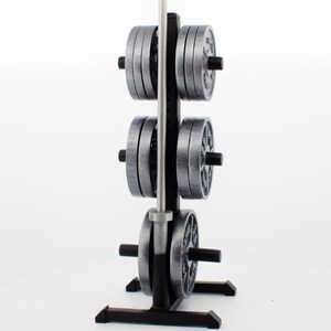 1/12 Scale Weight Plates & Tree – 45lb, 35lb, 25lb Plates, Barbell ...