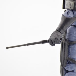 1/12 Scale Baton – Detailed Miniature Police / Security Accessory for 6” Action Figures
