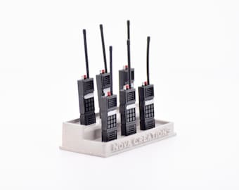1/12 Scale Walkie Talkie Radio Set – Miniature Diorama Accessory