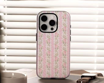 LoveShackFancy Peony Handyhülle Kompatibel mit iPhone 17, 16, 15, 14, 13, 12, Plus, Pro Max und Samsung S25, S24, S23, S22 Ultra