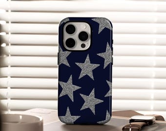 Starry Sky Phone Case, Deep Blue Aesthetics, for iPhone 17, 16, 15, 14, 13, 12, Plus, Pro Max, and Samsung S25, S24, S23, and S22 Ultra.