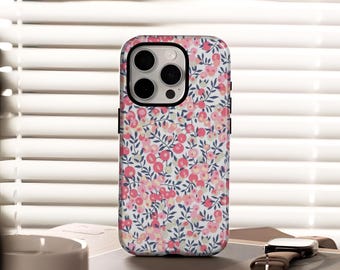 Floral protective case, colorful and durable protective cover for iPhone17/16/15/14/13/12/11 Pro Max, Samsung Galaxy S23/S22/S21 S20 Ultra