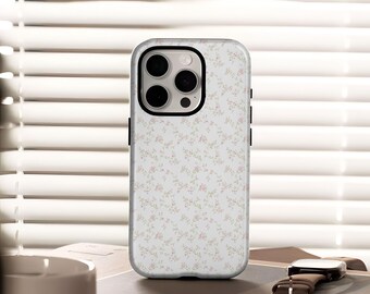 Pink Floral Phone Case Cute Phone Case Compatible with iPhone 17, 16, 15, 14, 13, 12, Plus, Pro Max, Samsung S25, S24, S23, S22 Ultra