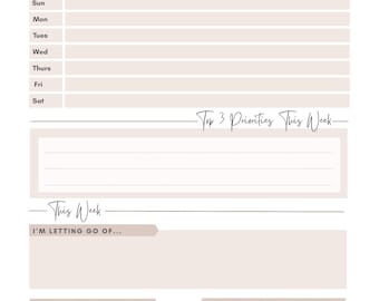 The Reset Weekly Planner
