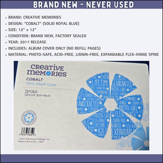 クリエイティブメモリーズアルバム（廃盤） – コバルトブルー 12x12