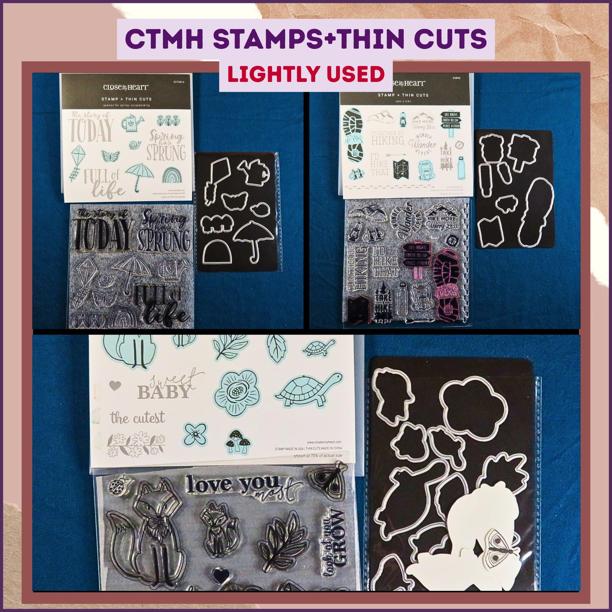 CLOSE TO MY HEART THIN CUTS ダイカットセット Close to My Heart Stamp Thin Cuts - Etsy Canada