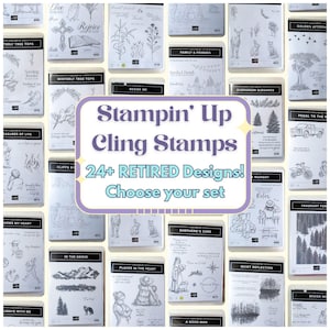 3/3 - 24+ Retired Stampin' Up Cling Stamp – Choose Your Favorite! Some RARE!