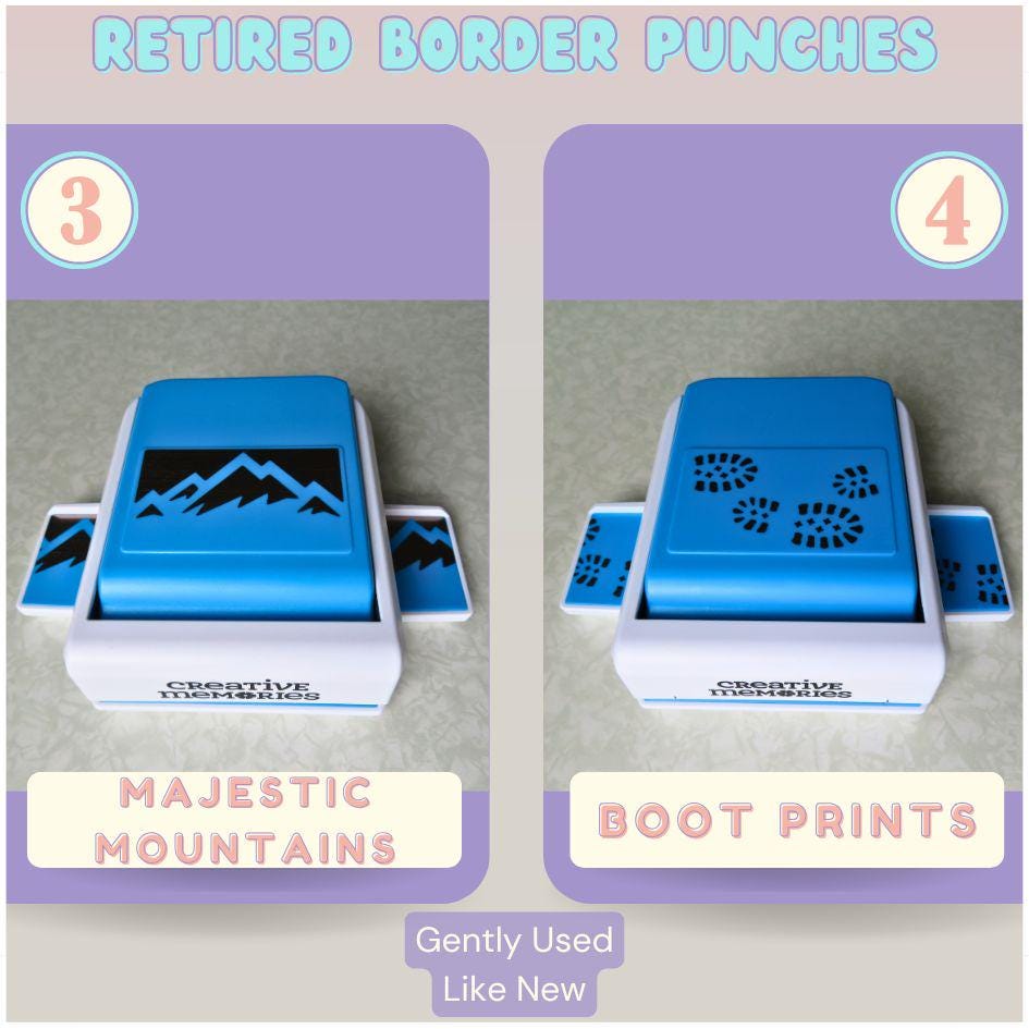 Retired Creative Memories Paper Punch: Scrapbooking Border Designs