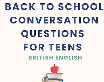 ESL Conversation Questions | Back to School - Teens (PDF)