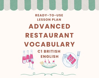 ESL C1-Lektion: Britisch-englisches Essen & Restaurant-Vokabular (PDF)