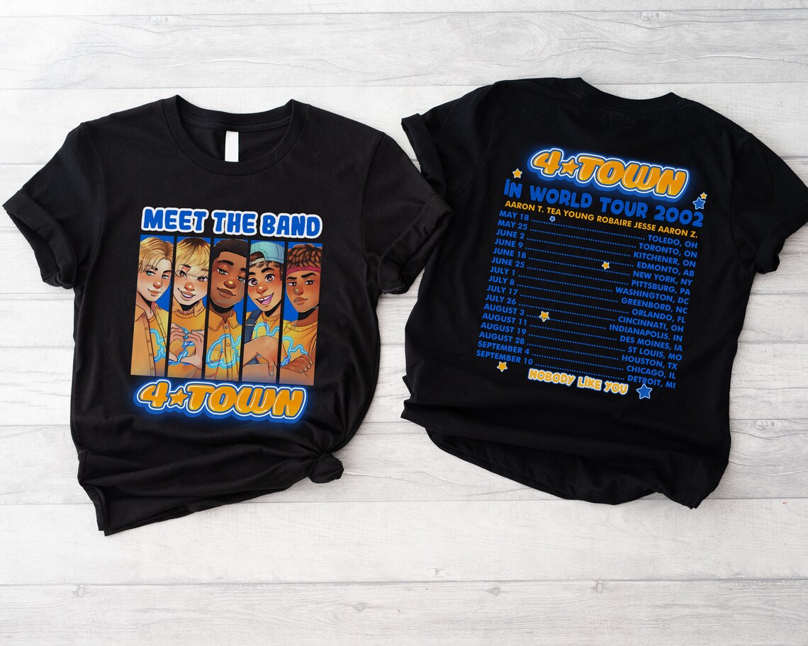 4 town world tour shirt