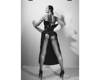 Plakat portretowy Dua Lipy – dekoracje muzyczne w stylu vintage, pamiątki zespołu (seria ISO A)