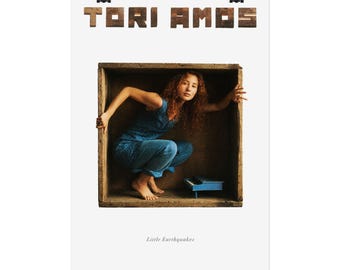 TORI AMOS - Little Earthquakes - Plakat z muzyką rockową, muzyczna sztuka ścienna, dekoracja muzyczna w stylu retro vintage, pamiątki zespołowe, prezent dla miłośnika muzyki