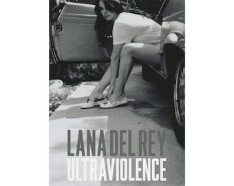 Lana del Rey - Plakat Ultraviolence - Dekoracja muzyczna w stylu vintage