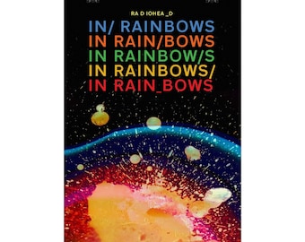 Plakat Radiohead In Rainbows – wystrój w stylu vintage z muzyką rockową