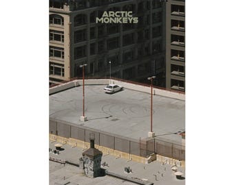 Plakat muzyczny „Arctic Monkeys The Car” w stylu retro – wydruk z pamiątkami zespołu vintage