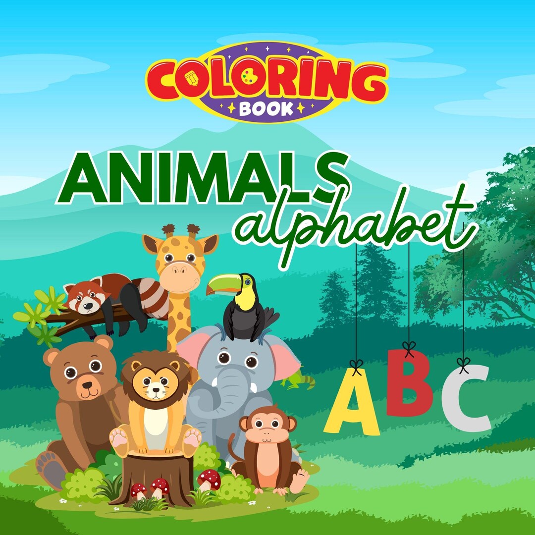 Animal Alphabet Tracing & Coloring Book: A-Z Handwriting Practice (PDF ...