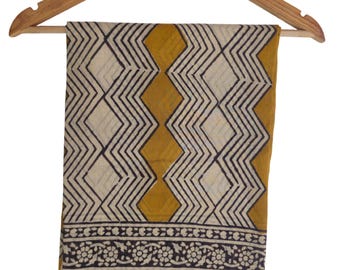 Sarong With Tasle Hand Block Print Sarong Women Bach Cover up Sanganeri Printed Sarong